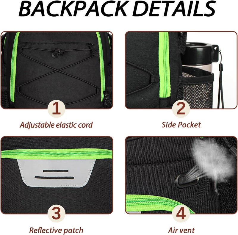 LARIPOP Basketball Bag,Basketball Backpack with Shoe Compartment and Ball Holder,Sport Bags for Soccer,Volleyball,Gym,Travel - Image 4